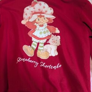 Forever 21 Red Strawberry Shortcake Graphic Top